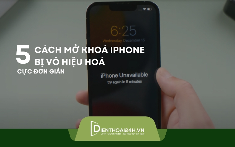 Bật mí 5 cách mở khoá iphone bị vô hiệu hoá cực đơn giản