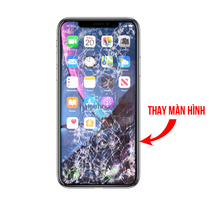 iPhone XR bị vỡ mặt kính iPhone XR bị vỡ mặt kính