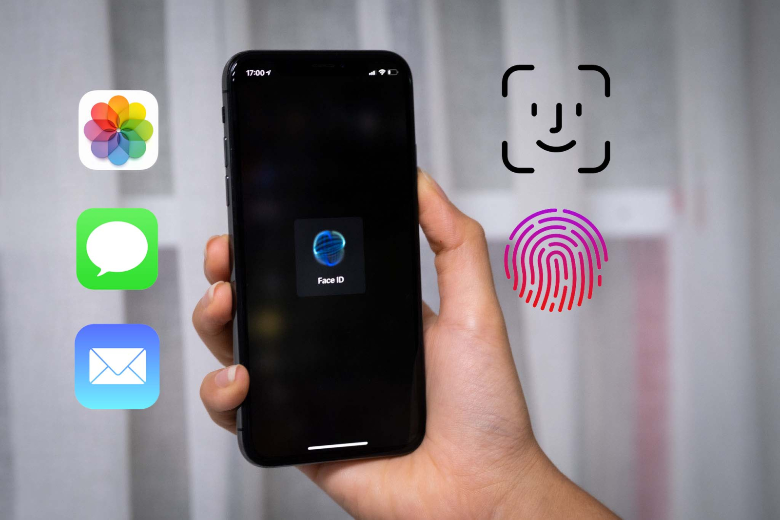 Mở khóa bằng Face ID hoặc Touch ID